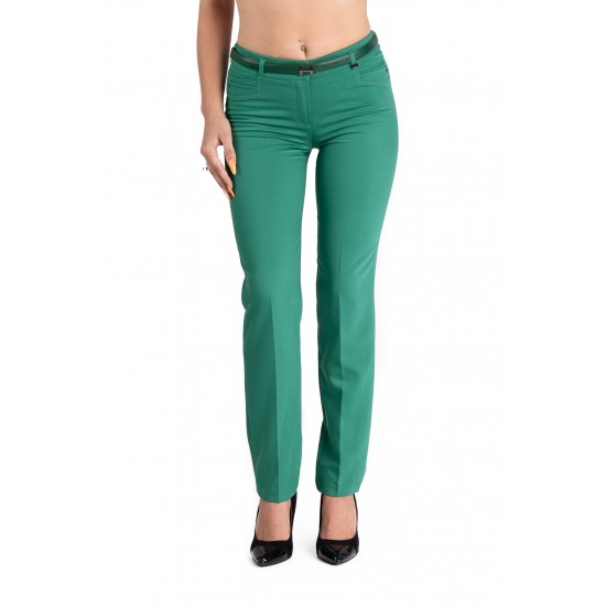 Pantaloni Dama Eleganti Verzi Marime Mare Claire